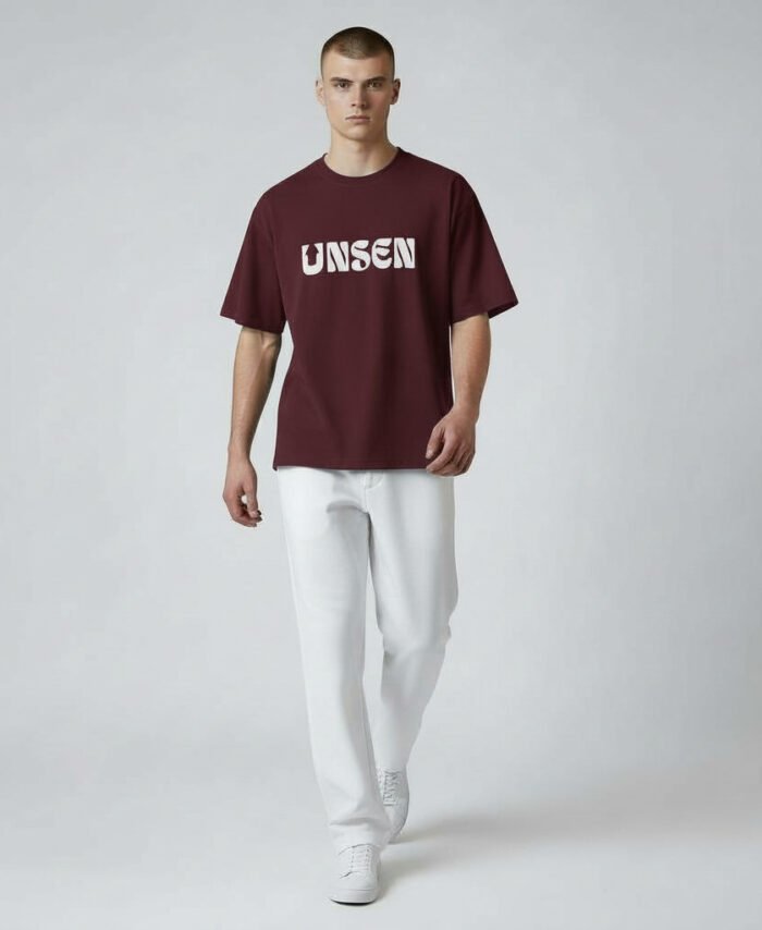 Oversized T-Shirt Oxblood Wine